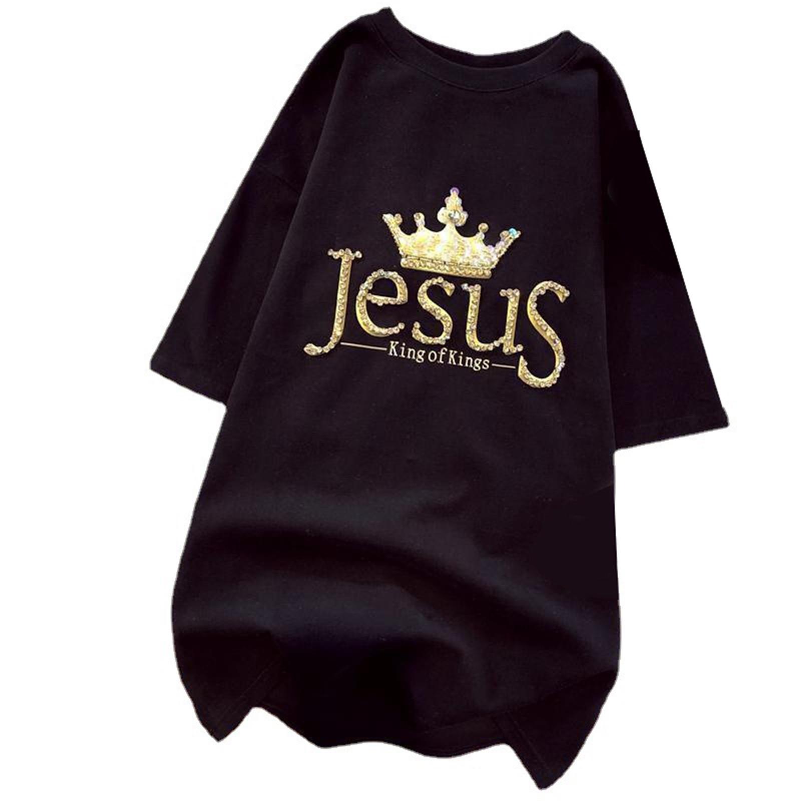 Fashion Women s T-Shirt Short Sleeve Top Blouse Men s Round Neck Half Sleeve Bottoming Shirt XXL