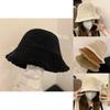 Fashionable Chic Lamb Wool Bucket Hat For Women 2022 Winter Trendy Warm Fisherman Hat