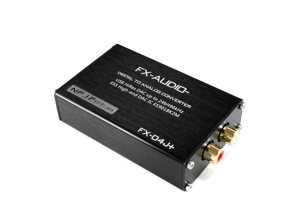 FX-AUDIO- FX-04J+ OPA627 x 3 NFJ Edition 32-bit High-End Mobile Audio DAC with ES9018K2M, USB Bus-Powered, High-Resolution Audio