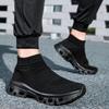 Women Breathable Mesh Walking Shoes Men's Knitted Casual Sports Shoes Light Elastic Couples Socks Shoes Big Size 36-47