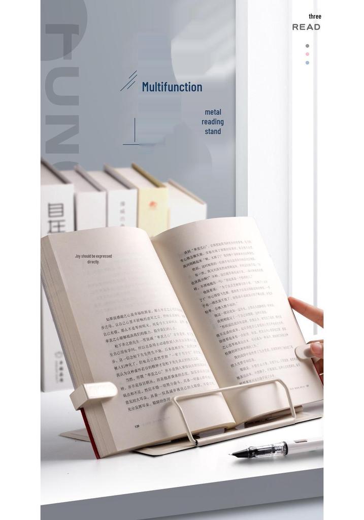 Adjustable Multi-functional Book Stand and Holder for Easy Reading
