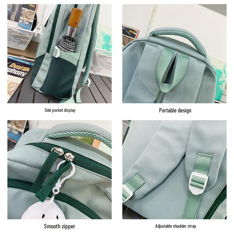 Korean Style Minimalist Backpack 2024: Large Capacity Unisex School & Travel Bag for Students