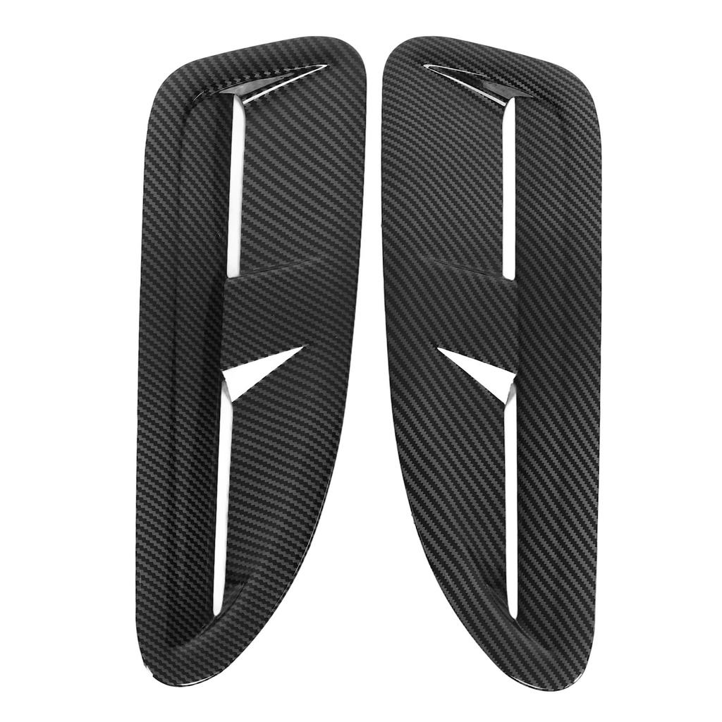 2 st Huventilslist Kolfiberfärg Motorhuv Luftutsläppskydd Ersättning för Jaguar XK8 XKR