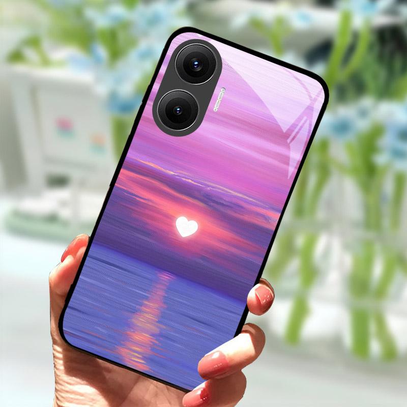 Для Xiaomi Poco F7 5G Чохол Захисне Скло Захист Камери Чохол для Телефону Для Pocophone Poco F 7 PocoF7 Задня Кришка Coque Fundas