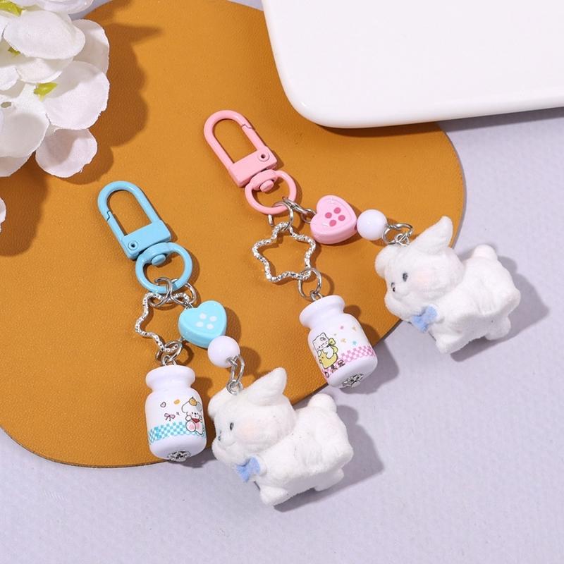 Dog Keychain Charms Wallet Bag Purse Keyring Pendant Charms Aesthetic keychains Car Keyring Bag Charms Accessories