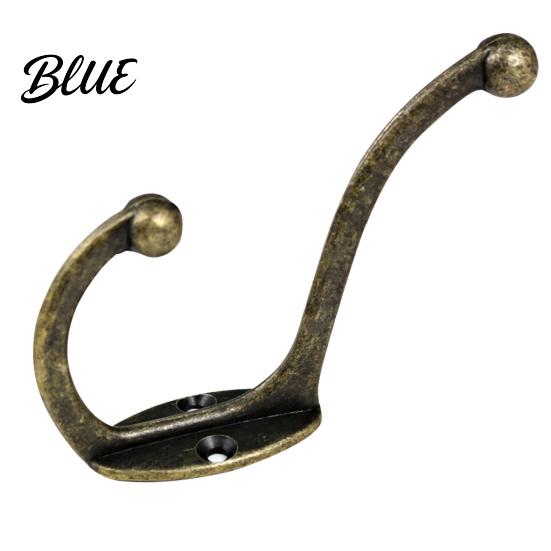 Wardrobe Clothes Hook for Wardrobes Alloy Double Bronze Zinc Vintage Durable Leg Hanger