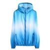 Women's Fashion Gradient Printed Hooded Tops Outdoor Sunscreen Coat