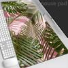 Green Tropical Plants Desk Mat Mousepad Computer Deskmat x Mouse Pad Kawaii Office Accessories Pc Table Rug Xxl Mouse Mats