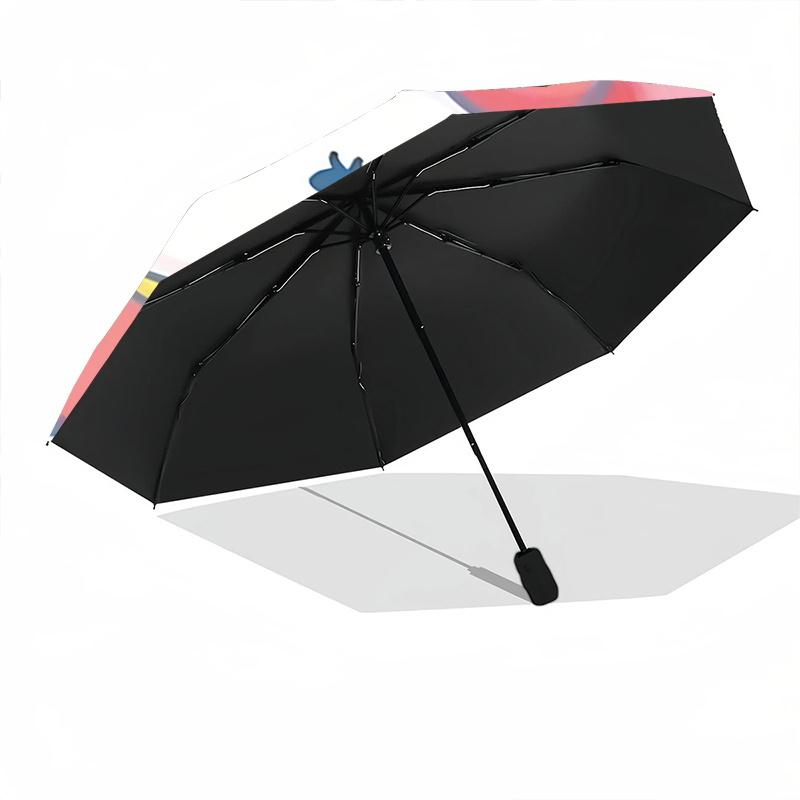 1pc Hello Kitty My Melody Automatic Folding Umbrella - Portable 3-Fold Design with 8-Bone Iron Frame, Perfect for Outdoor Use, Festive Gifts, Travel,