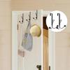 4Pcs Over Door Hooks Featuring Protective Sponge Inserts Fit Door 1.2 To 1.4 Inches Wide Metal Construction Rust Proof