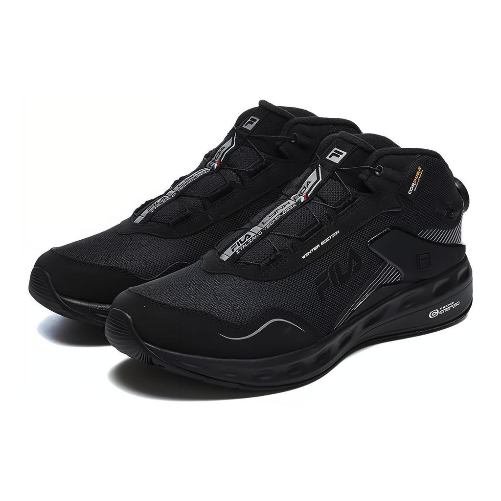 Fila Lynx Boa Mid We Textile, Synthetic Leather Low Top Outdoor Shoes Black A12M241227FSL