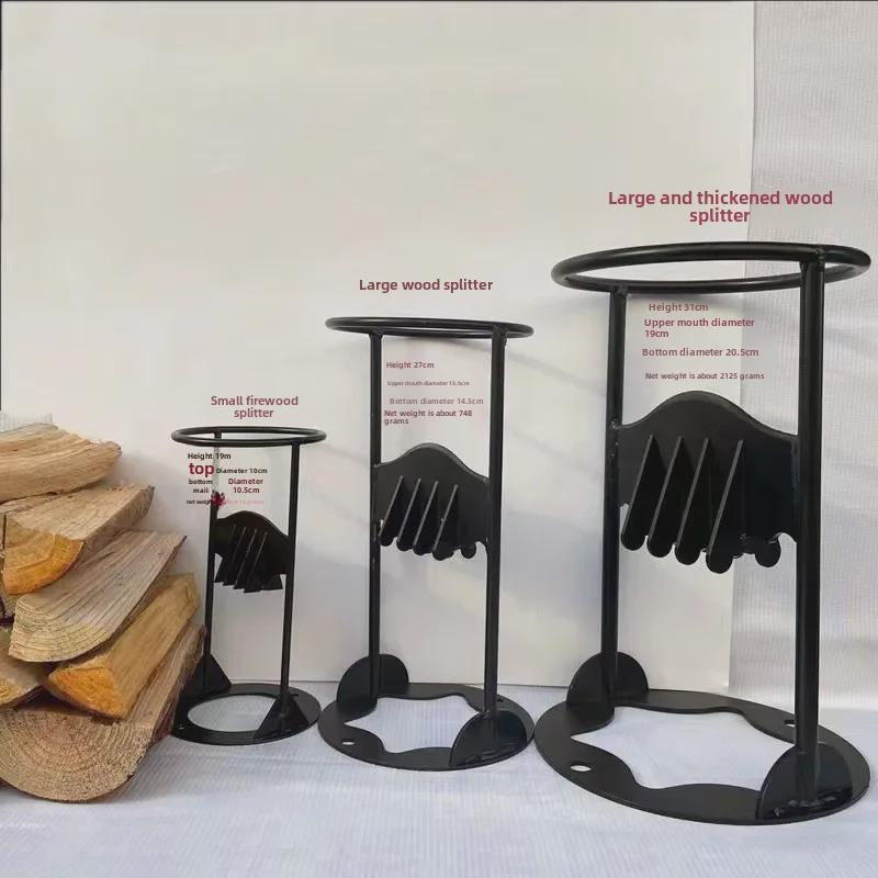 Manganese Steel Manual Firewood Splitter: Outdoor/Household Firewood Chopping Tool