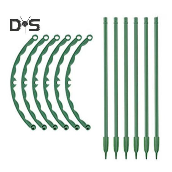 Plant Support Stakes Stackable Half Round Plant Stakes Easy Assembly Stake Trellis Plant Cages for Indoor Outdoor Tomato Monstera Hydrangea Climbing