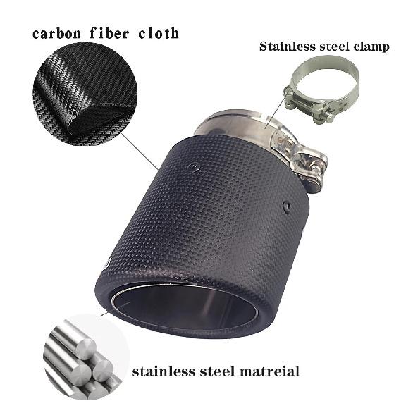 1 Piece SUMSOO Genuin  for Mazda CX-5 Cx-4 Cx-3 Mazda Axela Mazda ATENZA Exhaust Pipe Modified Decorative Carbon Fiber Tail Tips