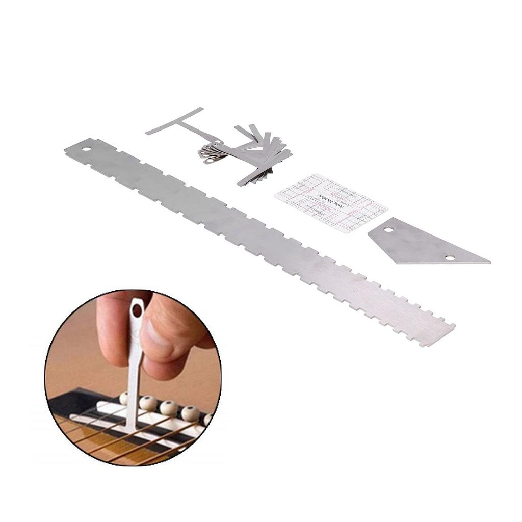 Guitar Measuring Tool Set, Includes a Guitar Arc Ruler, Guitar Gauge Set, Guitar Leveling Ruler, Guitar Chord Ruler, Guitar Level Ruler, Guitar Neck
