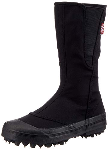 Fukuyama Rubber Spiked Work Boots, Oyakata Tora-san #30, Men s, Black, Size 25.5 cm, 3E