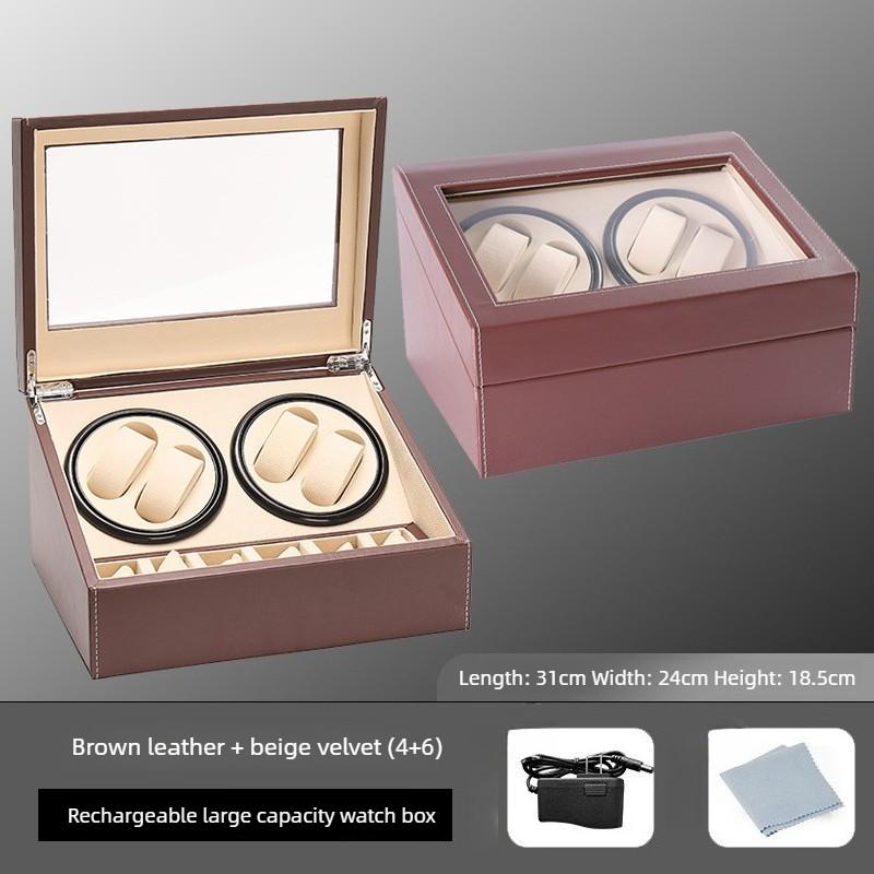 Mechanical Watch Automatic Winding Watch Box High-end Watch Storage Box 4 Position Electric Watch Winder Display Box