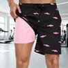 Board Shorts with Compression Liner Quick Dry Board Shorts Breathable Lining Adjustable Drawstring Summer Shorts