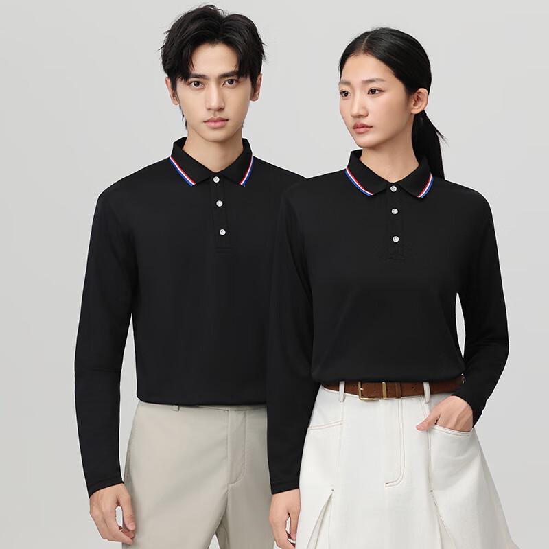 Unisex Fall/Winter Long-Sleeve Polo Shirt