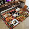 1 Stück Katzen rutschfester Bodenteppich Kompatibel für Büro & Wohnzimmer & Schlafzimmer & Esszimmer - Weich & Gemustert, Lebendige Farben - H0385