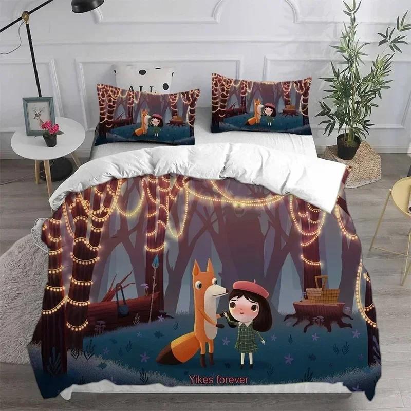 Home Textiles Little Misfortune Bedding Sets Comforter Quilt Bed Cover Duvet Cover Pillow Case Sets Kids Adult Size