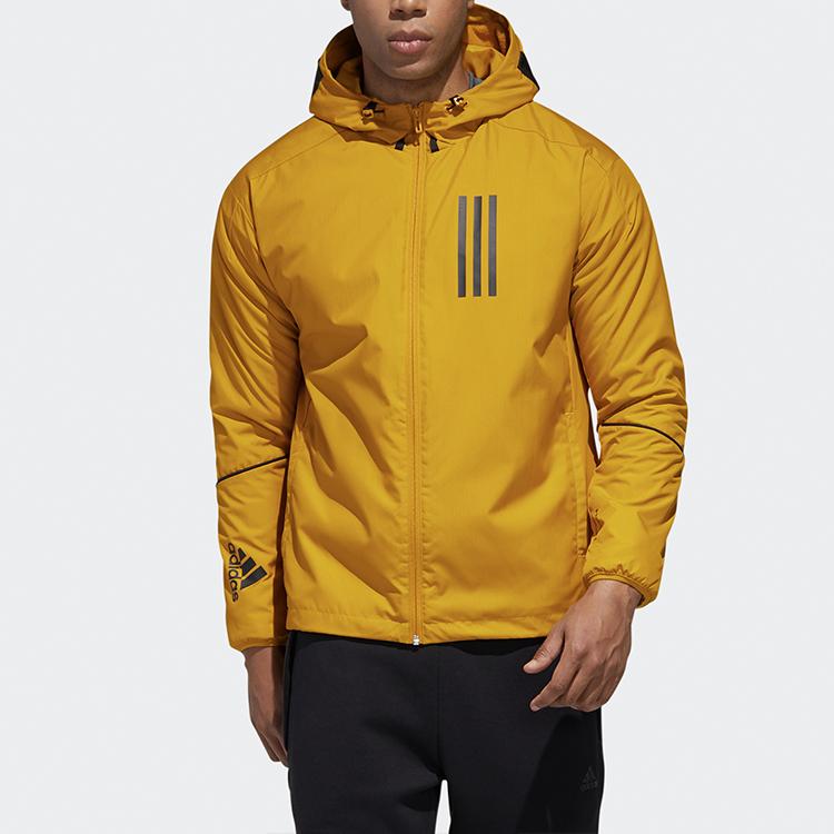 Adidas W.N.D. Hooded Sports Jacket Men Outerwear Gold GF3968