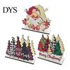 Christmas Party Table Decor Napkin Holder, Wooden Tissue Dispenser, Cute Santa Claus Xmas Standard Size Holder Tree Freestanding Cocktail for
