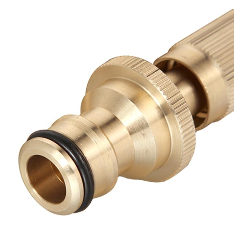 Garden Hose Quick Connector Set 3/4inch 1/2inch Solid Brass Garden Hose Fitting Hose Thread Fittings Quick Connector