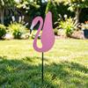 Outdoor Garden Centerpiece Flamingos Yard Decorations, Plastic Flamingo Lawn Statue with Metal Stakes, Weather Vibrant Decor Resistant Ornaments & for