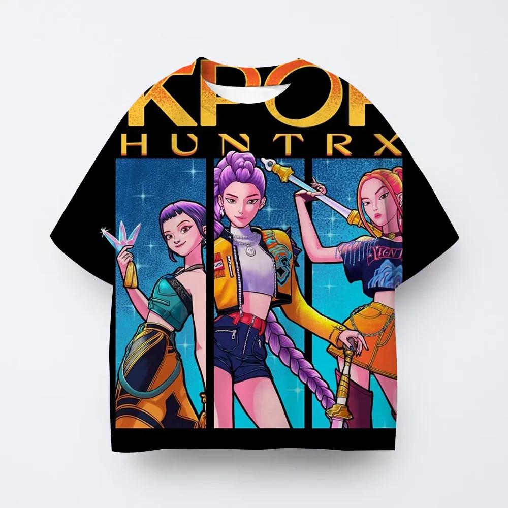 Comfortable Crew Neck Children's Short Sleeve Fashion Casual Cartoon T-shirt Girls' Children's Clothing