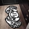 Creative Skull-Shaped Floor Mat Is Non-Slip And Dirt-Proof. Home Decoration Carpet In Living Rooms, Bedrooms, Entrance