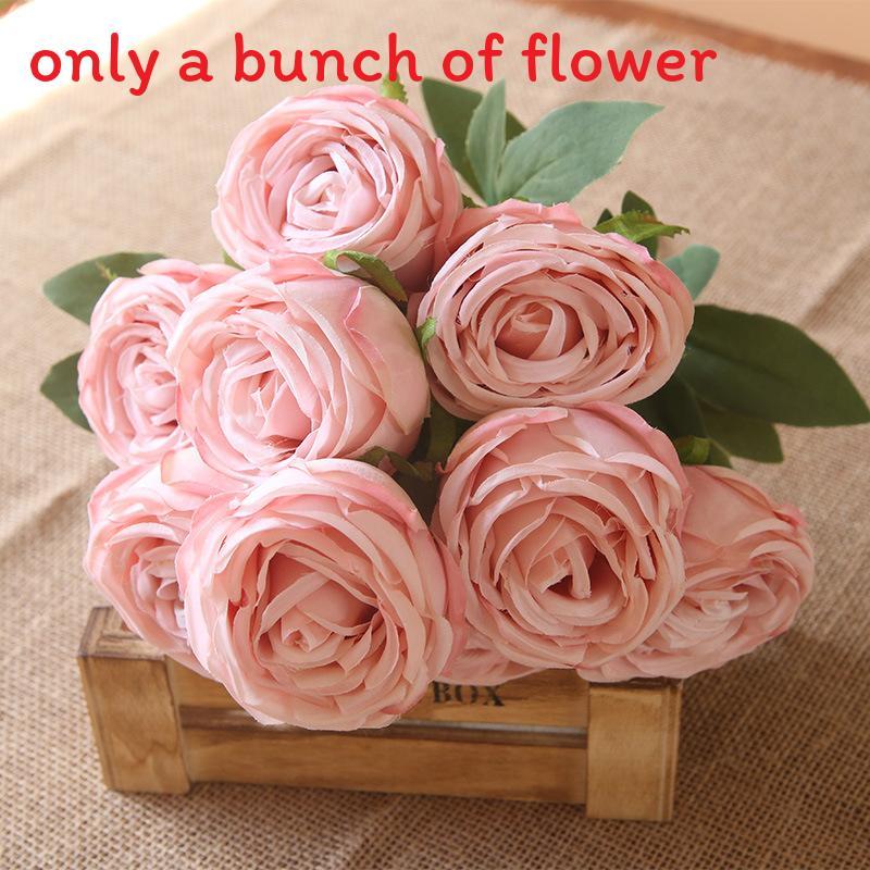 Rose Wall Decor Artificial Flowers For Wedding Home Photography With Silk Material