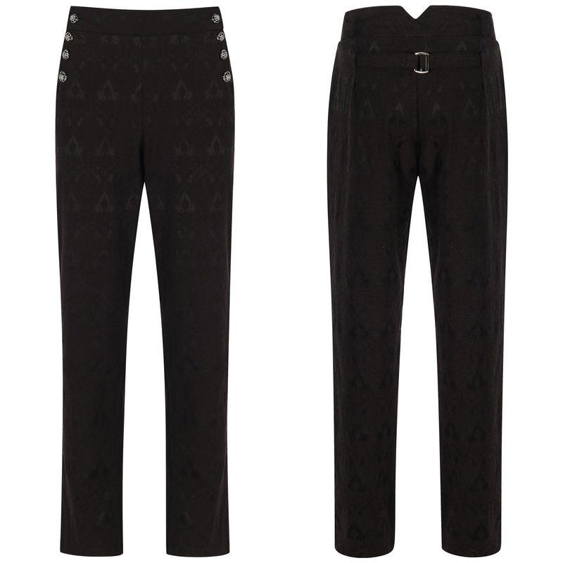 Foreign Trade European and American Men's Trousers Steampunk Retro Uniform Suit Outer Pants Punk Vintage Pants.