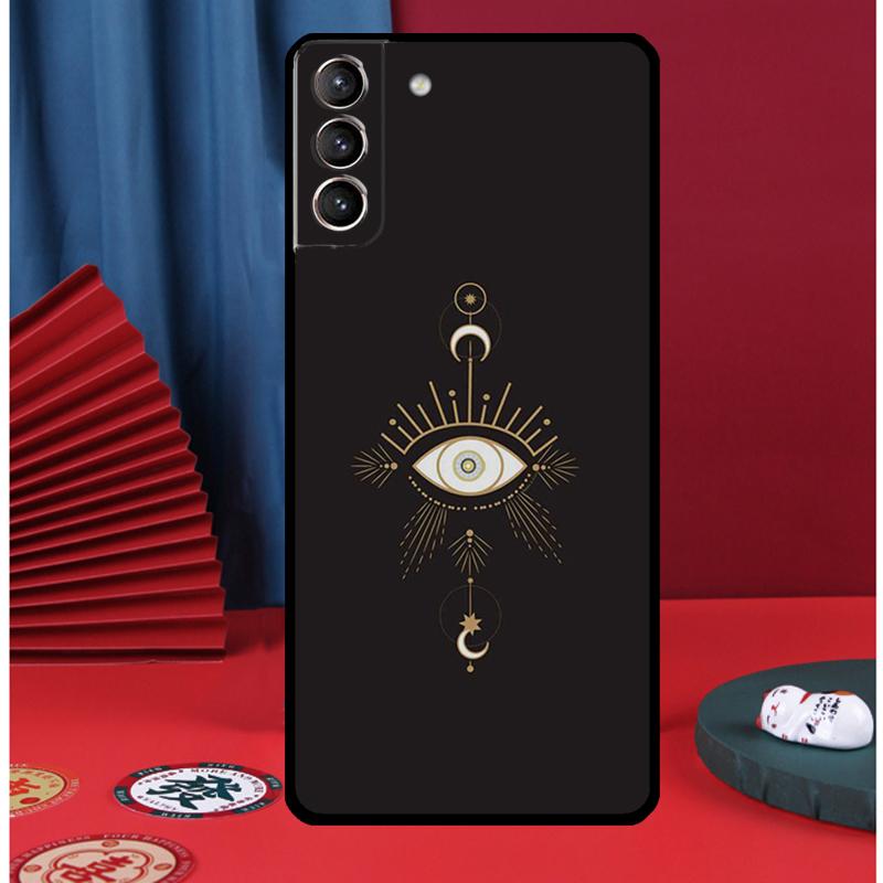 Blue Evil Eye Phone Case For Samsung Galaxy S24 Ultra S9 S10 S20 S21 S22 Plus S23 FE S25 Ultra Back Cover