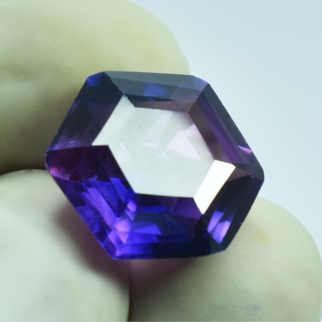 Natural Purple Sapphire Loose Gemstone Fancy Cut 10.25 Ct September Birthstone for Gem Collections