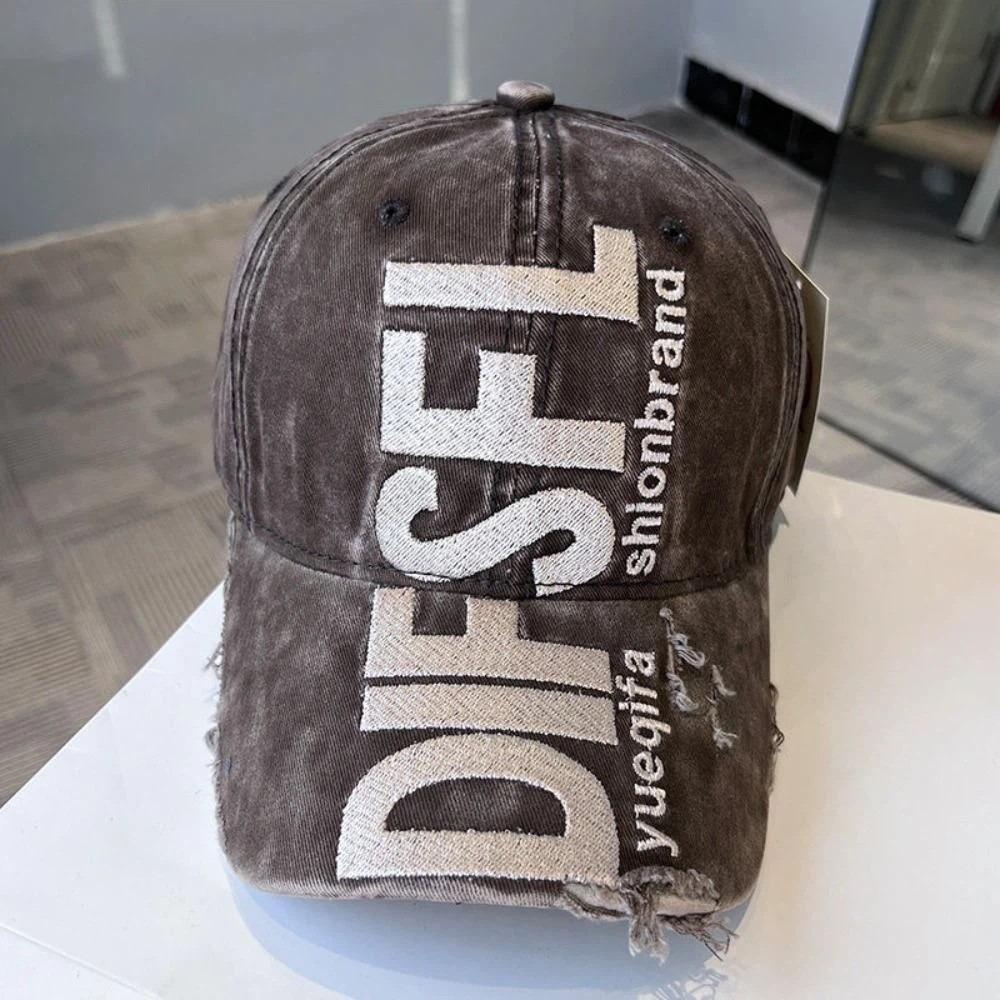 Versatile Sun Hat Letter Embroidered Peaked Cap Trendy Men Women Baseball Cap Summer UV Protection