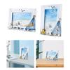 Photo Frame Shell Poster Display Vintage Style Tabletop for Holiday Indoor Birthday
