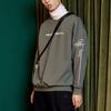 Li Ning Sweatshirts Men's Green Crew Neck Moderate Regular AWDP305-3