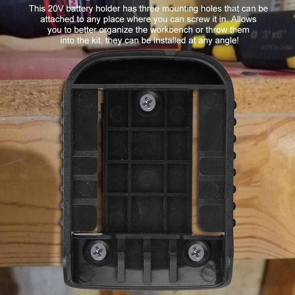 Battery Mount 20V Liion Battery Holder Clip Under Shelf Mount (1PCS)