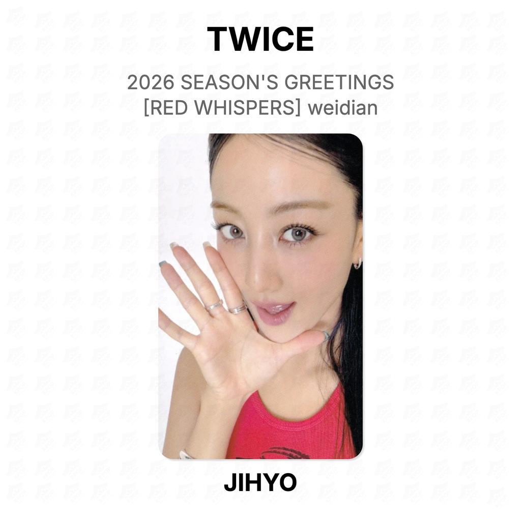 TWICE 2026 SEASON'S GREETINGS [RED WHISPERS] weidian Official Photocard