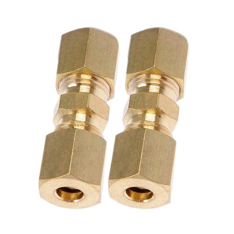 Universal Auto Brake Hose Brass Fittings 3/16" Export Brake Lines Pipe Union Fittings Straight Brass Connector Car Accessories