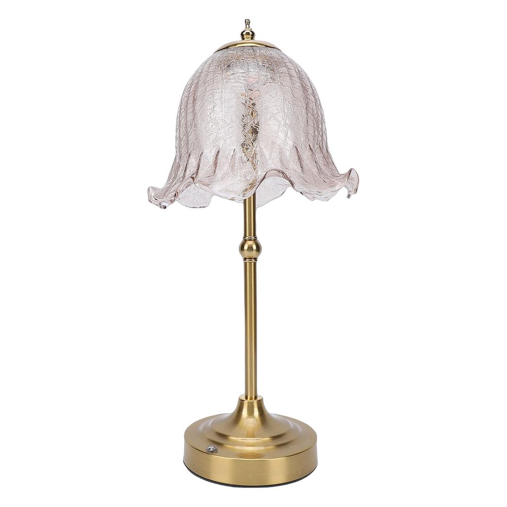 Cordless Table Lamp Glass Lamp Shade European Decorative Touch Table Lamp Night Light for Bedside Night Stand