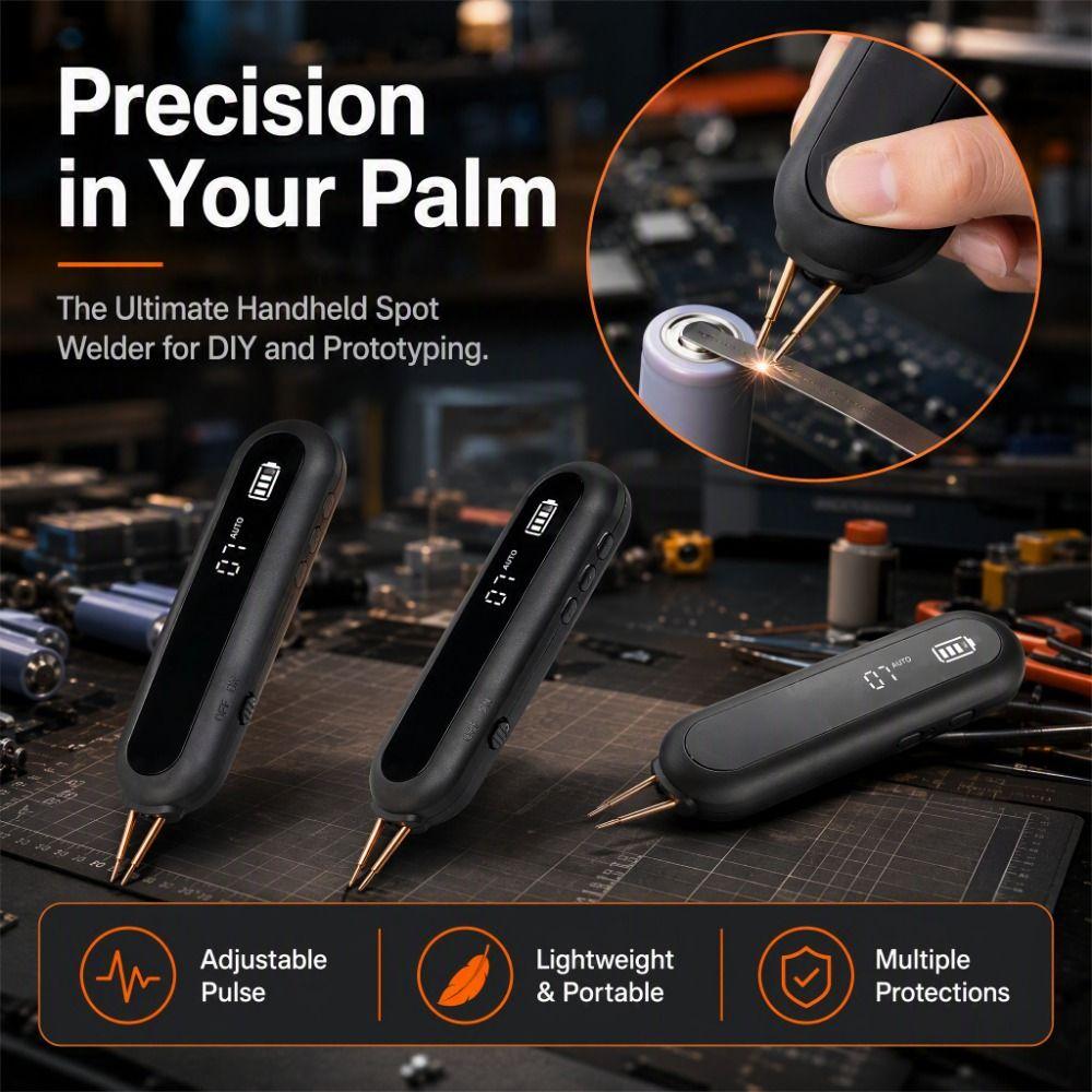 Adjustable Spot Welder Handheld Mini Battery Welder Spot Welding Machine Nickel Strips