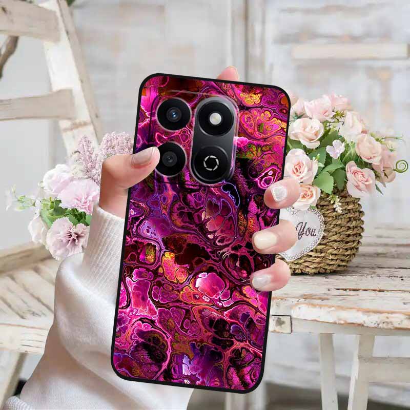 Soft Silicone Case For Honor X7c 4G 5G Cover Cat Painted Lovely Back Cover for Huawei Honor X7C 5G Phone Case HonorX7C TPU Para
