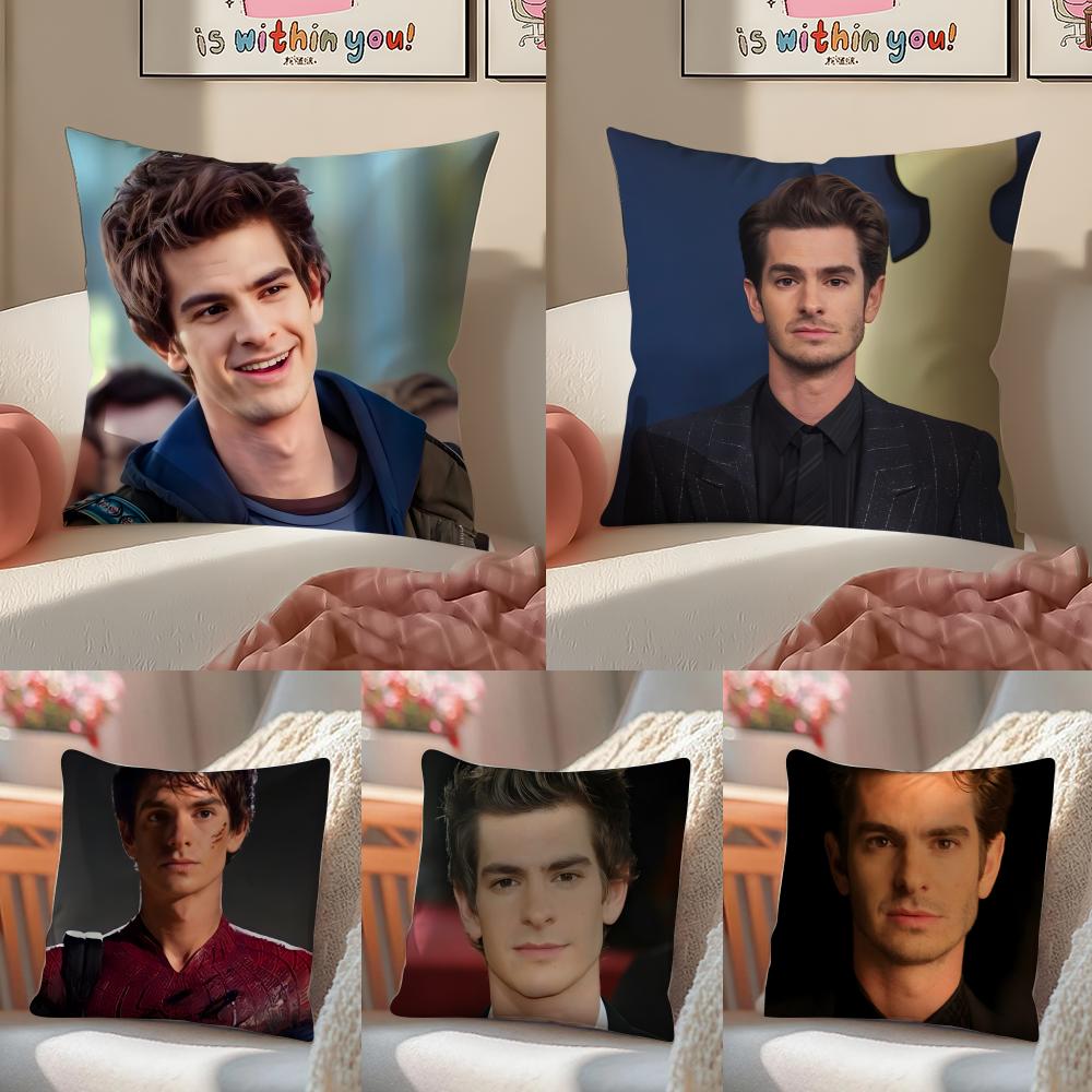 1PC Souvenir Of American AAndrew Garfield Cushion Cover Pillowcase Short Plush Invisible zipper Room Sofa Cushion Cover
