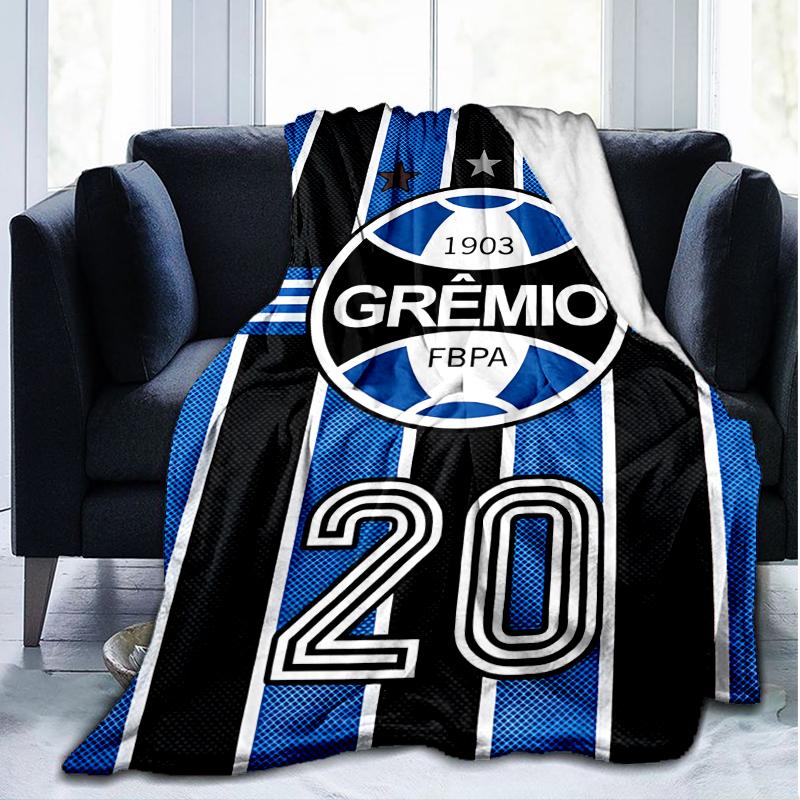 1PC Grêmio FBPA Printed Soft Flannel Blanket Throw for Adult Bedroom Living Room Sofa Camping Travel Fan Gifts Christmas Gifts