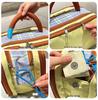 High-End Travel Makeup & Toiletry Bag with Colorblock Design - Large Capacity and Portable