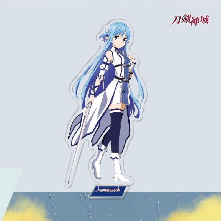 Anime Game Merchandise Sword Art Online Acrylic Stand Figures Kirito Asuna Sinon