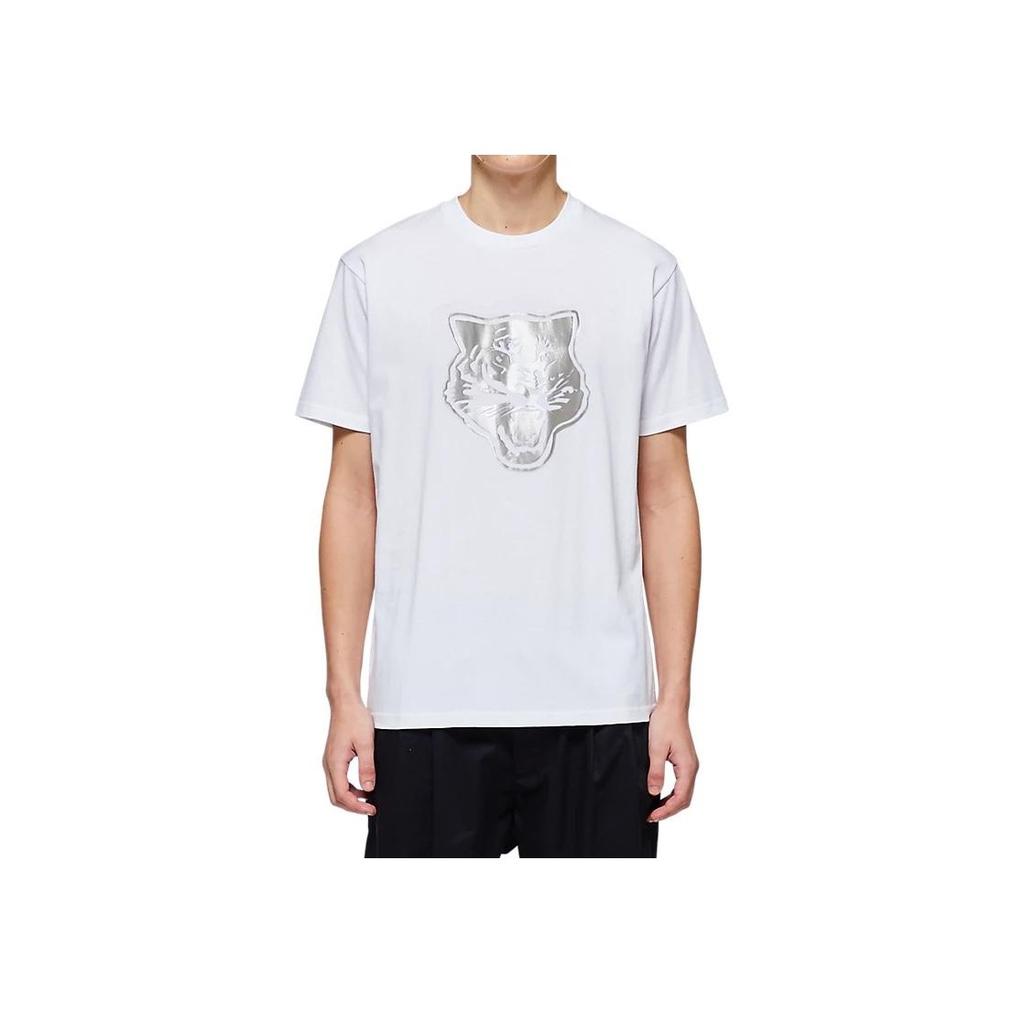 ONITSUKA TIGER Animal Pattern Print Short Sleeve T-Shirt Unisex Tops White 2183A460-102