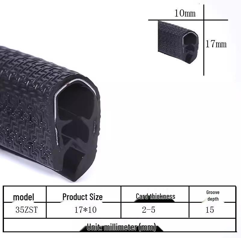 

U-подібний гумовий захисний ущільнювач кромки з вбудованим залізним листом для механічного листового металу та кабельного лотка з нержавіючої сталі
